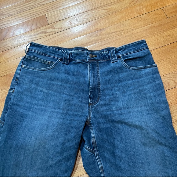 Duluth Trading Mens Ballroom Double Flex Jeans Mens 40x30 Flannel Lined Relaxed - Picture 2 of 11